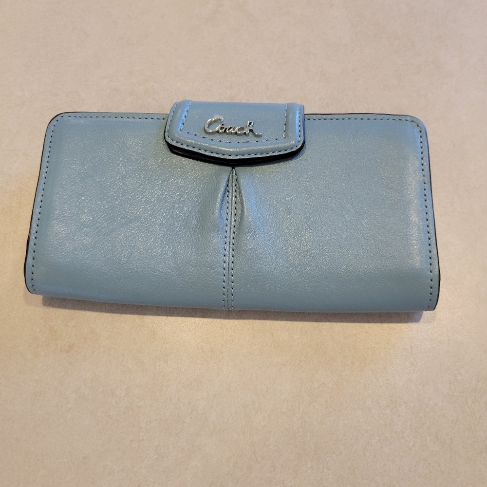 Blue COACH wallet
